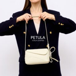 Tas Selempang Kulit Asli Voila Petula Broken White