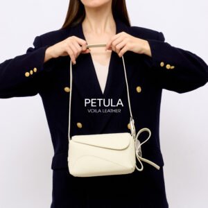 Tas Selempang Kulit Asli Voila Petula Broken White