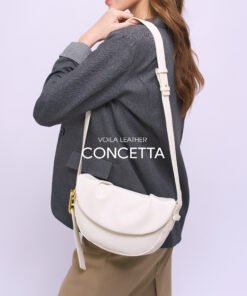 Tas Selempang Wanita Kulit Asli Voila Concetta Broken White