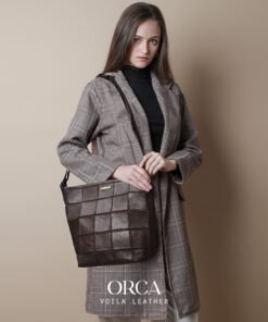 Tas Selempang Wanita Kulit Asli Voila Orca Bag Brown