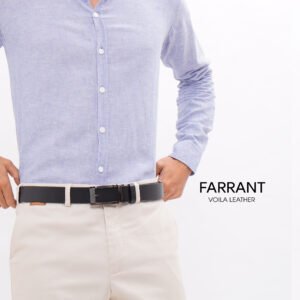 Genuine Leather Men's Belt Voila Farrant Black