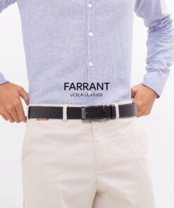 Genuine Leather Men's Belt Voila Farrant Black