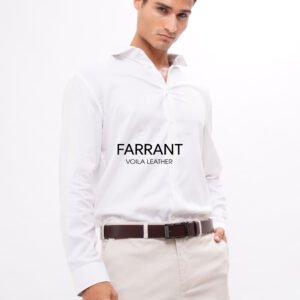 Genuine Leather Men's Belt Voila Farrant Brown