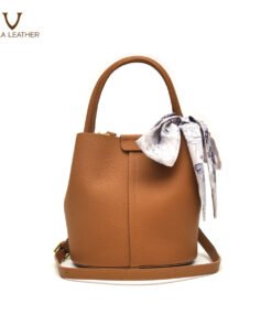 Alternative view of Genuine Leather Women Bucket and Sling Bag Voila Ruby Camel