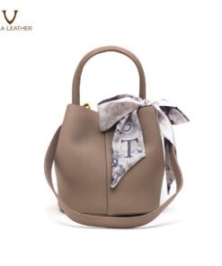 Alternative view of Genuine Leather Women Bucket and Sling Bag Voila Ruby Beige
