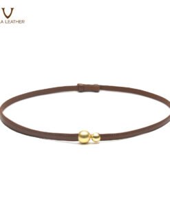 Alternative view of Genuine Leather Office And Dress Women's Belt Voila Laurens Brown