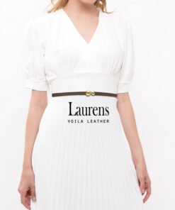 Genuine Leather Office And Dress Women's Belt Voila Laurens Brown