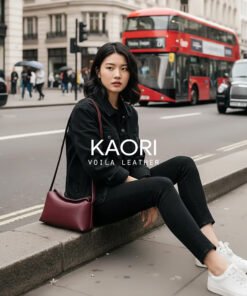Tas Selempang Kulit Asli Voila Kaori Maroon