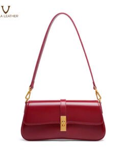 Alternative view of Tas Tote Selempang Kulit Asli Voila Winnie Maroon