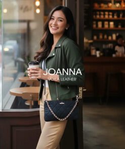 Clutch Selempang Nylon Kombinasi Kulit Voila Joanna
