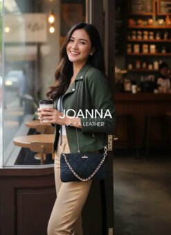 Clutch Selempang Nylon Kombinasi Kulit Voila Joanna 1