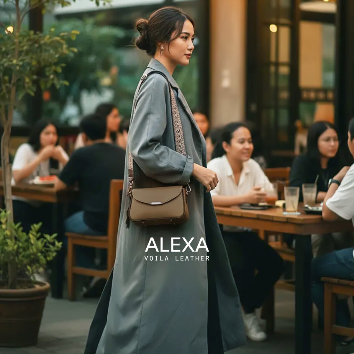 Voila Alexa Khaki Model 1