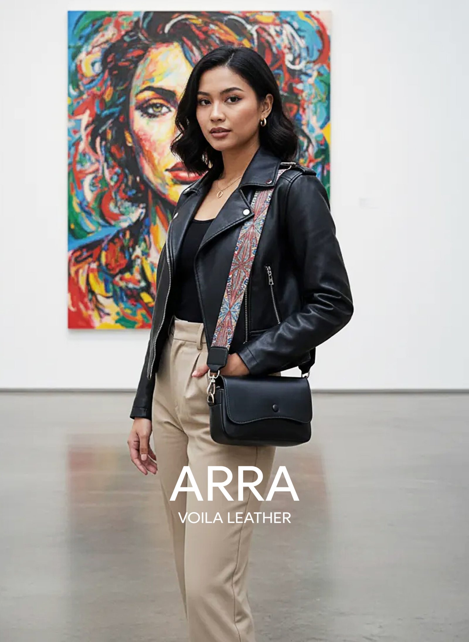 Tas Selempang Kulit Asli Casual Voila Arra