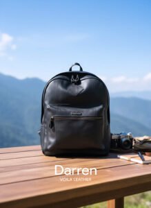 Genuine Leather Unisex Backpack Voila Darren