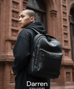 Alternative view of Genuine Leather Unisex Backpack Voila Darren