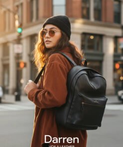 Genuine Leather Unisex Backpack Voila Darren