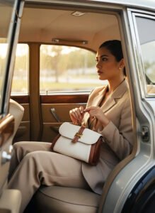 Handbag Selempang Kulit Voila Feodora Ivory White