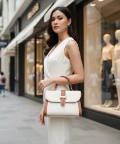 Handbag Selempang Kulit Voila Feodora Ivory White