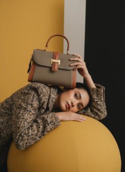 Handbag-Selempang-Kulit-Voila-Feodora-Taupe-Model 5