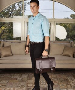 Alternative view of Tas Selempang Kulit Asli Voila New Elliot Dark Brown