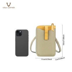 Tas-Handphone-Selempang-Kulit-Asli-Voila-Elora-Olive-Cream-9