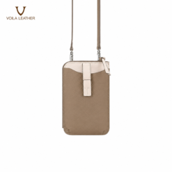 Tas-Handphone-Selempang-Kulit-Asli-Voila-Mocca ivory-1