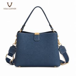 Handbag Selempang Kulit Asli Lorien Blue Jeans 1