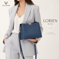 Handbag Selempang Kulit Asli Lorien Blue Jeans 7