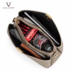 Handbag Selempang Kulit Asli Lorien Taupe 6