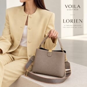 Handbag Selempang Kulit Asli Lorien Taupe