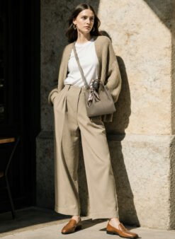 Tas-Selempang-Kulit-Asli-Voila-Dahlia-Taupe-Model-1
